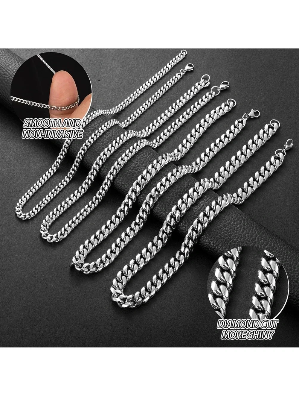 Sterling Silver Curb Chain Necklace C48